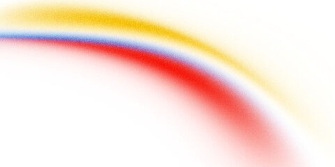 Red blue yellow gradient glowing wave transparent background