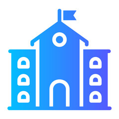 school Gradient icon