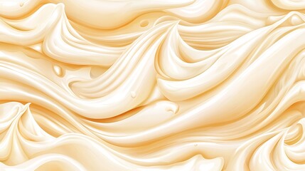 Fototapeta premium Cream Yogurt wave background.