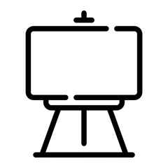 whiteboard Line Icon