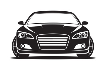 Naklejka premium Car silhouette vector bundle illustration, Car silhouette vector, Car silhouette PNG