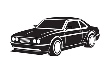 Obraz premium Car silhouette vector bundle illustration, Car silhouette vector, Car silhouette PNG
