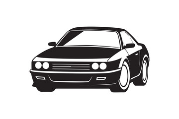 Naklejka premium Car silhouette vector bundle illustration, Car silhouette vector, Car silhouette PNG