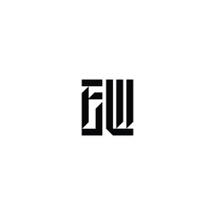 EW monogram logo design letter text name symbol monochrome logotype alphabet character simple logo