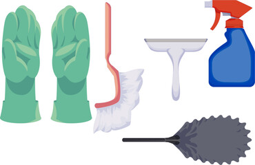 ほこり取りモップと洗剤セット｜窓拭き専用掃除用具