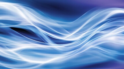 Fototapeta premium Serene Abstract Blue Wave Background