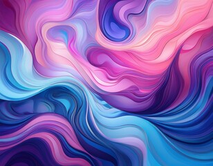 Obraz premium Colorful Swirling Shapes and Gradients