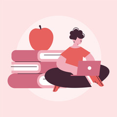 Flat vector Educations Illustration