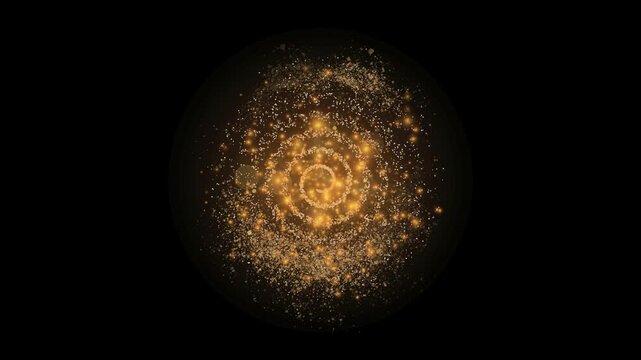 swirling dust particle in the center