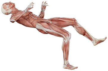 male muscle body exercise person with transparent background