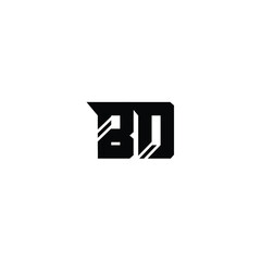 BO monogram logo design letter text name symbol monochrome logotype alphabet character simple logo