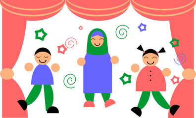 Education illustration. School flat design element