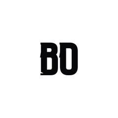 BO monogram logo design letter text name symbol monochrome logotype alphabet character simple logo