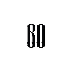 BO monogram logo design letter text name symbol monochrome logotype alphabet character simple logo