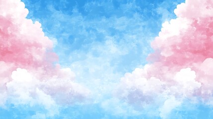 Abstract Watercolor Sky Background Subtle Blur Background with Space for Custom Text