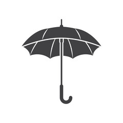 Waterproof umbrella icon in flat style. Parasol vector illustration on isolated background. Rainy protection sign business concept. © Lysenko.A