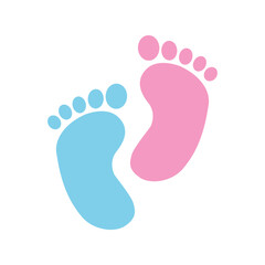 Footprint icon in flat style. Footpath step vector illustration on isolated background. Foot print sign business concept.