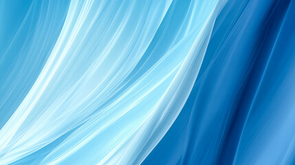 Fototapeta premium An abstract image featuring smooth, flowing blue and white waves, creating a calming and fluid texture ideal for backgrounds or wallpapers
