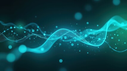 Fototapeta premium Abstract Data Stream with Light Effects