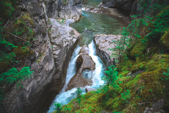 Maligne Canyon in Jasper Alberta