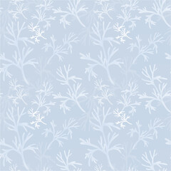 seamless floral pattern with leaves