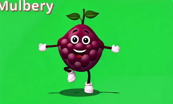 Mulberry cute dance, green screen