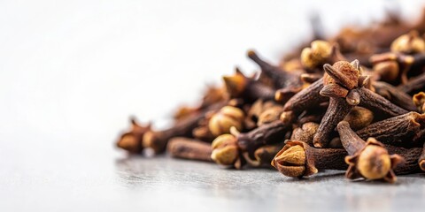 Obraz premium A Close-up View of Aromatic Cloves, Dried and Ready for Use in Cooking or Herbal Remedies