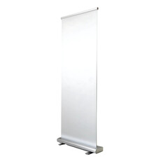 Blank Roll-Up Banner Stand for Advertising isolated on transparent background