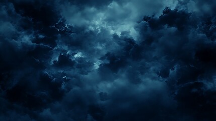 Dark Stormy Clouds Blank Background with Copy Space for Design Projects
