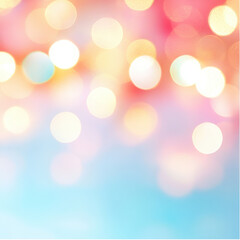 Obraz premium Soft bokeh lights create dreamy atmosphere with warm colors and festive feel, perfect for holiday celebrations