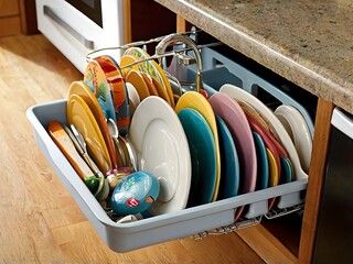 Sliding Dish Storage
