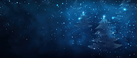 Obraz premium christmas background with blue color. christmas banner with blue color