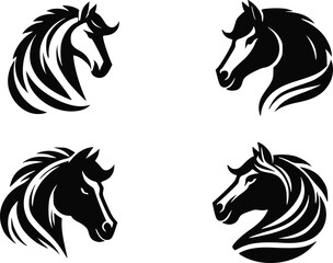 Png icon horse set