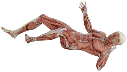 male muscle body exercise person with transparent background