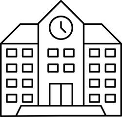 Education simple thin line icons. E-learning, tutorial, distance learning, video and audio courses collection. Academy, school, college, student illustration.