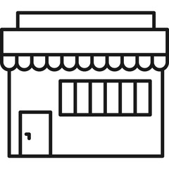 Retail Store Line Icon