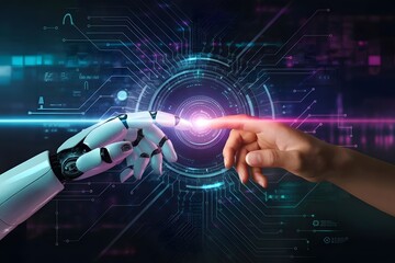The Future of AI and Robots Digital Transformation
High-Tech Innovation Platform Big Data Network Fundamentals
Future Machine Learning Concepts
Human-Robot Connection
AI World Science Fiction
