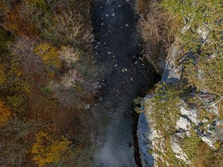 Urtelstein bei Baden von oben im Herbst