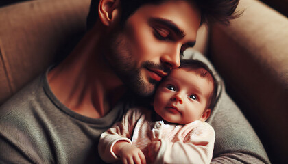 A joyful mother and her child share a loving moment together, capturing the essence of family and happiness