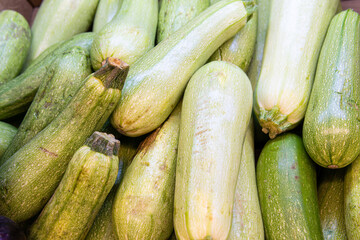 nutrition food vegetable raw zucchini healthy fresh green ripe object courgette vegetarian