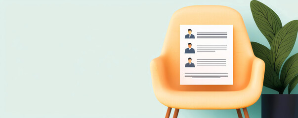 Remote hiring and online job interview concept HR work with CV and application letter review to find best candidate for job position Modern, digital, Generative AI