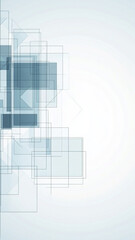 Abstract blue and white background with geometric shapes creates modern and clean aesthetic. This design is perfect for various applications, evoking sense of calm and creativity