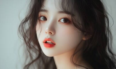 Fototapeta premium korea girl, korea boy,korea man, korea woman,generation AI