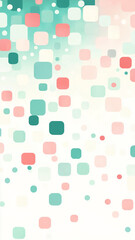 Light blue and pink pastel background with dots creates soothing and cheerful atmosphere, perfect for various design projects. soft colors and playful shapes evoke sense of calm and creativity