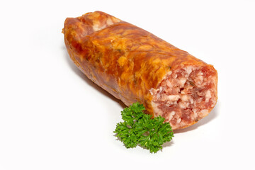Geräucherte, grobe Bauernbratwurst