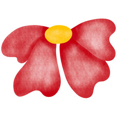 red ribbon bow