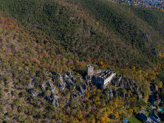 Rauhenstein im Herbst - Luftaufnahmen