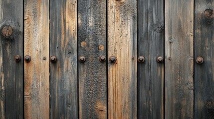 Naklejka premium Macro view of wood wall decor emphasizing design elements. This wood wall decor highlights farmhouse frame panel aesthetics with ample copy space for customization.