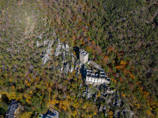 Rauhenstein im Herbst - Luftaufnahmen