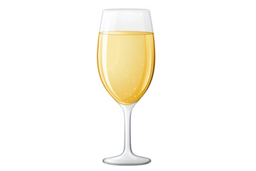 Elegant champagne flute filled with sparkling wine, perfect for celebrations and parties. Ideal for festive occasions and raising a toast.
